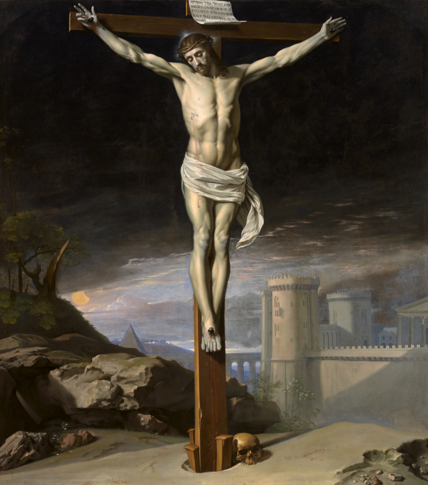 Philippe de Champaigne, Le Christ mort sur la Croix, Olio su tela, 1655.
